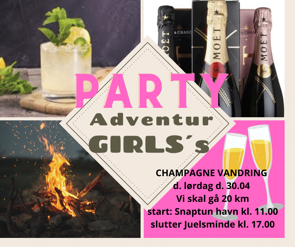 PARTY ADVENTURE GIRLS | CHAMPAGNEVANDRING | 20 KM.
